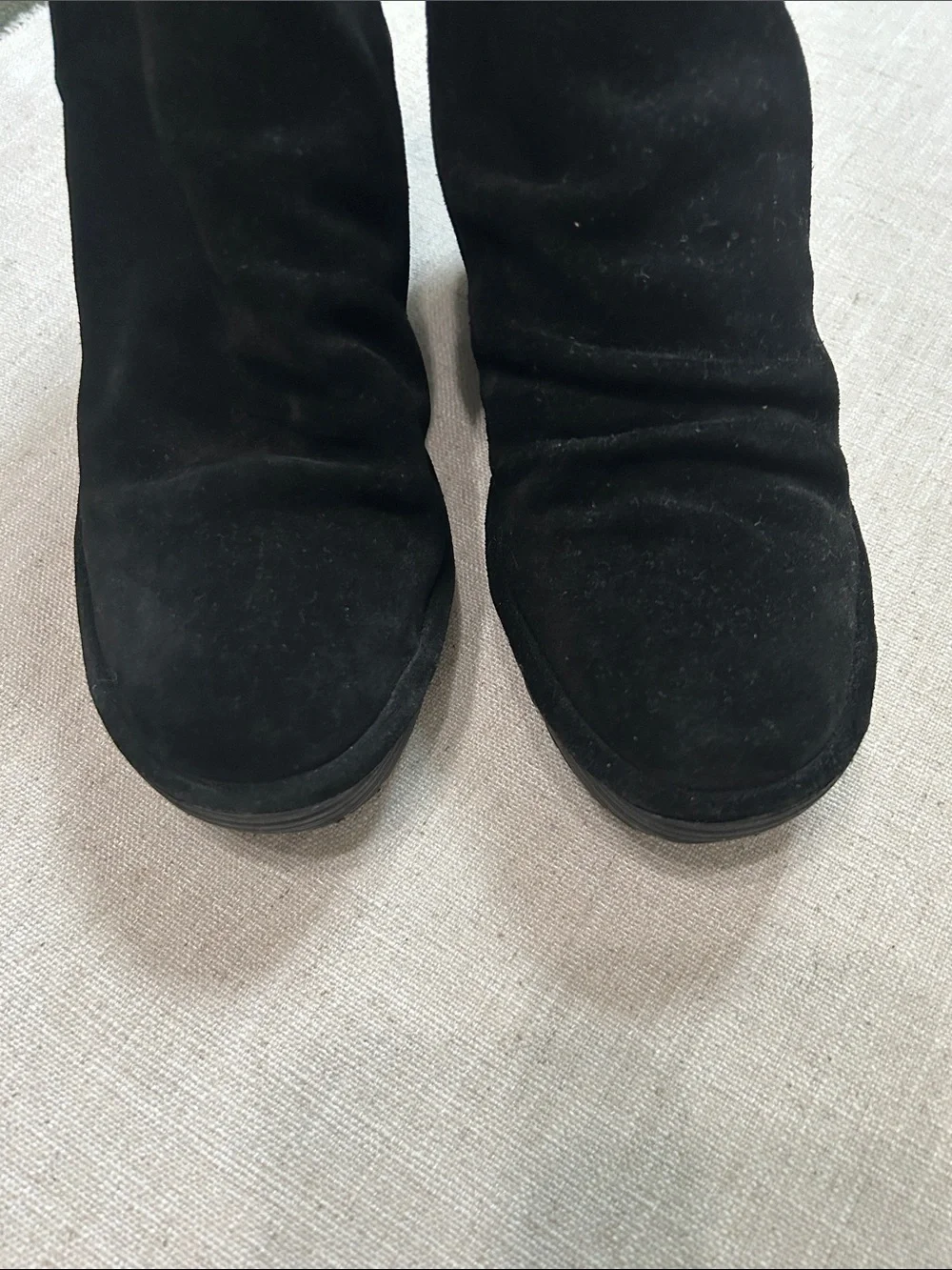Fly London Yebi Ankle Boot Black Suede Slouchy Gothic Grunge Wedge Size 36